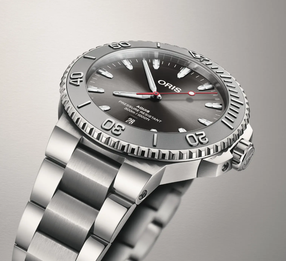 Часы ORIS  Мужские швейцарские часы, автоматический механизм, сталь, 43,5 мм